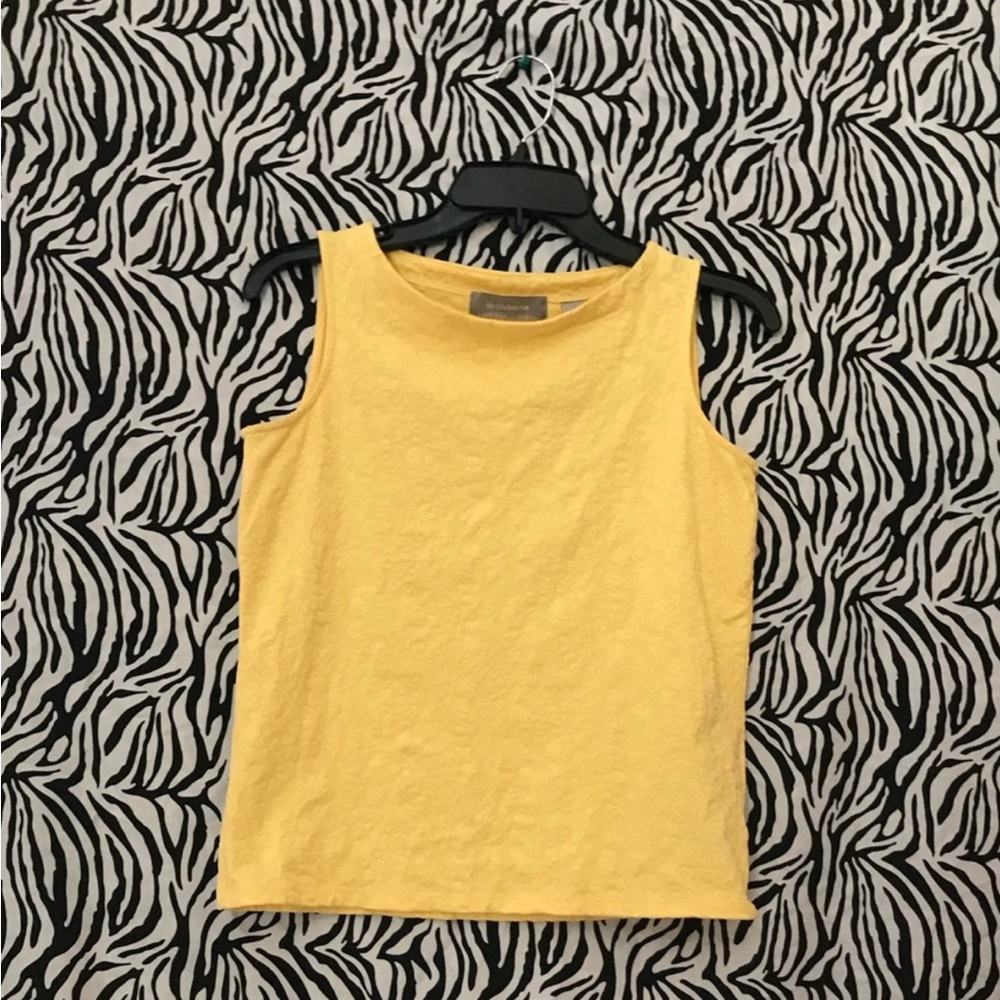 Yellow Sleeveless Top